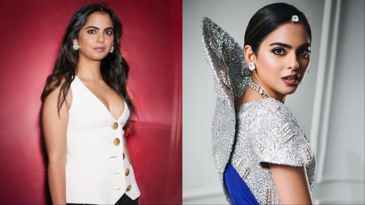 नीता अंबानी की बेटी के बाल रियल में कर्ली है. (Photo: Instagram@ambani_update)