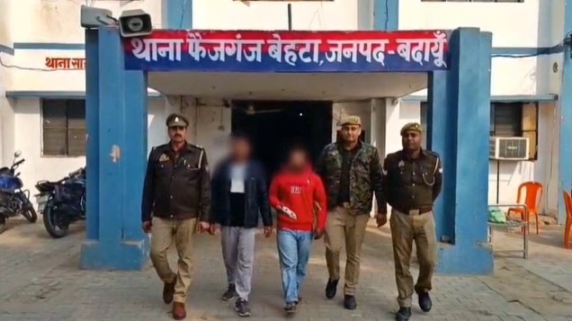 compounders accused of murder are in custody of Badaun police (Photo - ITG)