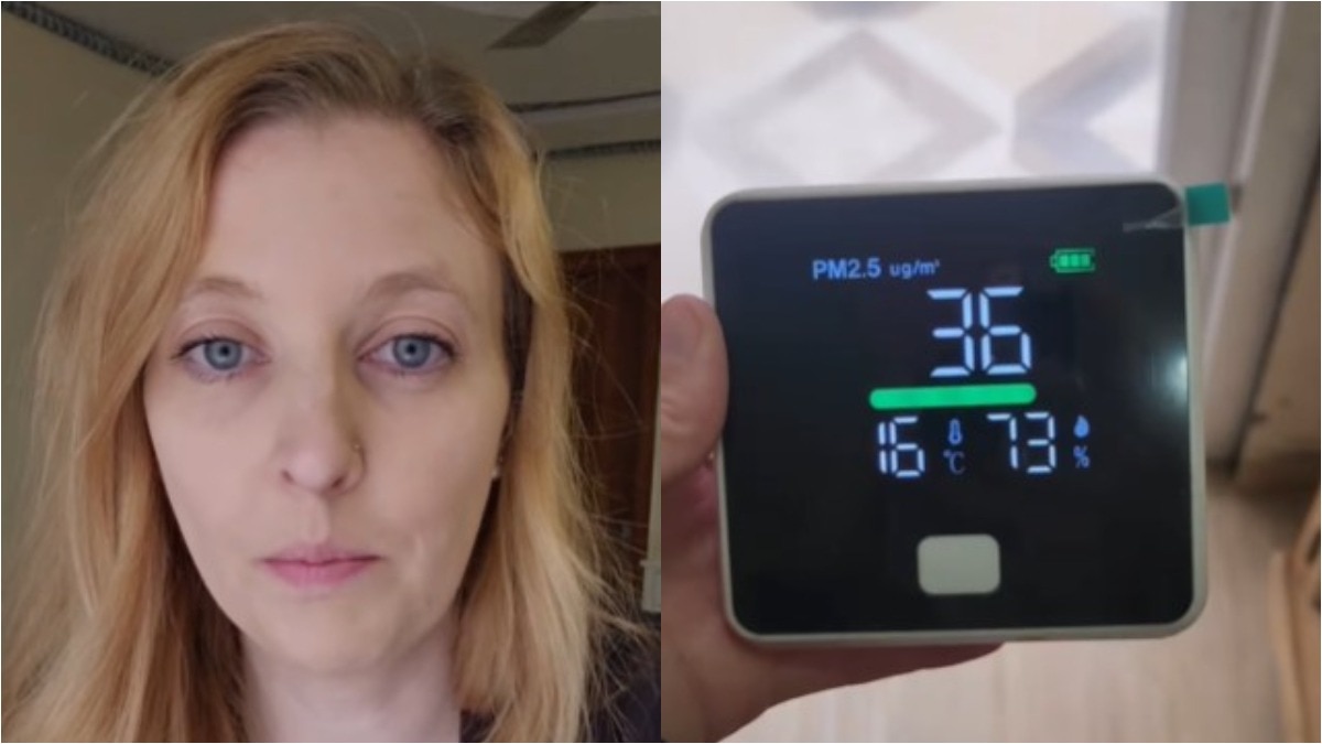 american-woman-delhi-air-pollution-home-4-air-purifier-video