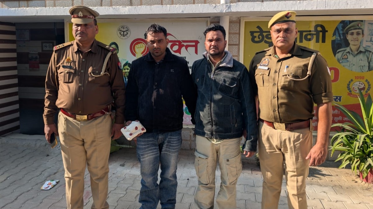 पुलिस की गिरफ्त में आरोपी. (Photo: Usman Chaudhary/ITG)