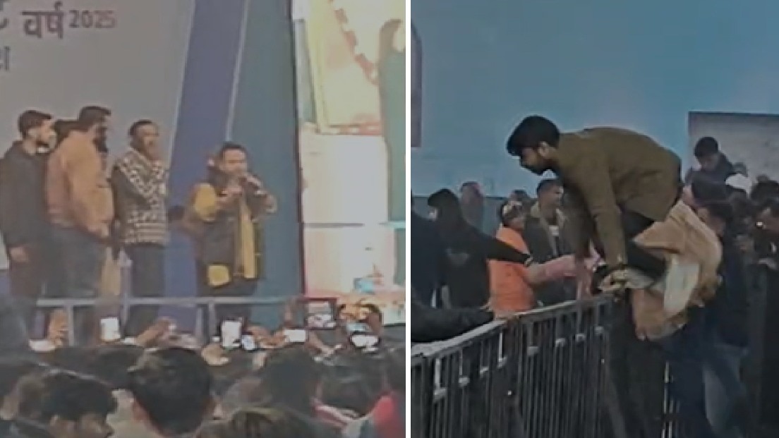 chaos erupted during kailash kher live performance in gwalior