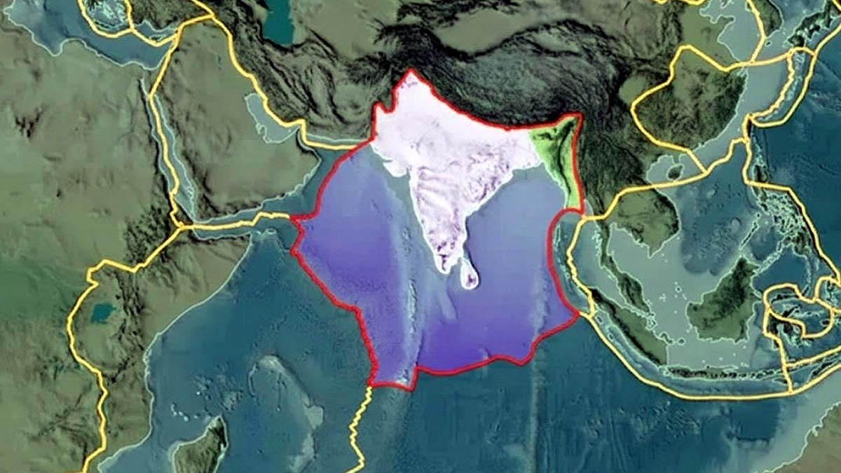 Indian Tectonic Plate Delamination