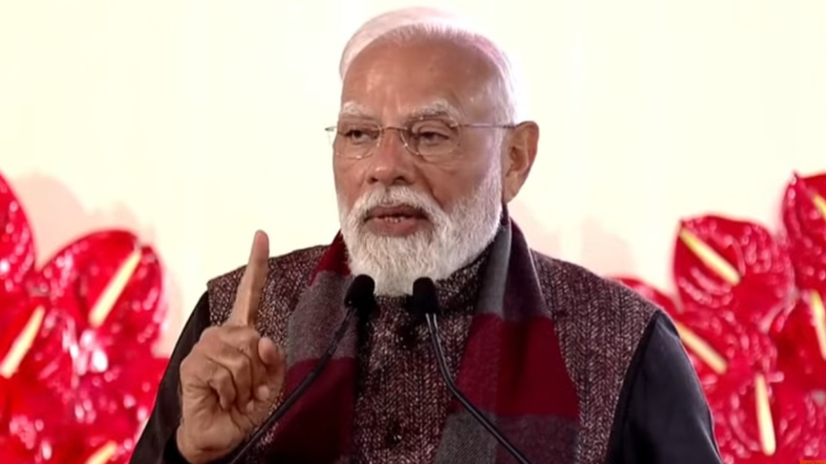 PM Modi addresses children at Bharat Mandapam on the occasion of Veer Bal Diwas