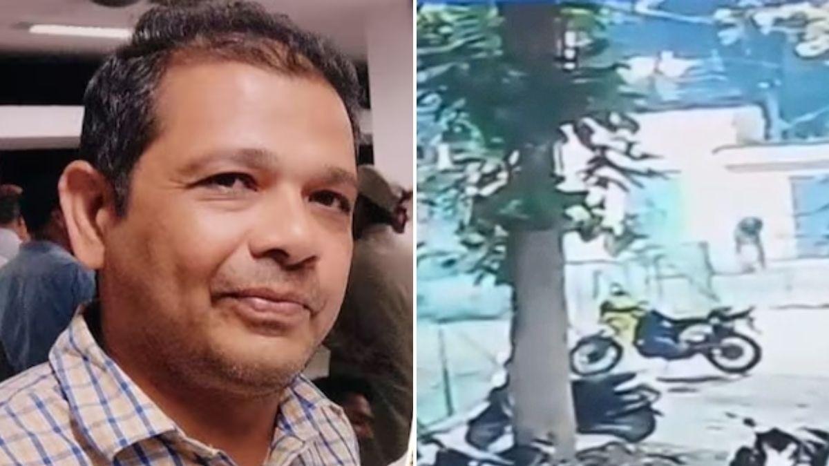 दानिश राव की हत्या का सीसीटीवी फुटेज वायरल (Photo: Screengrab)