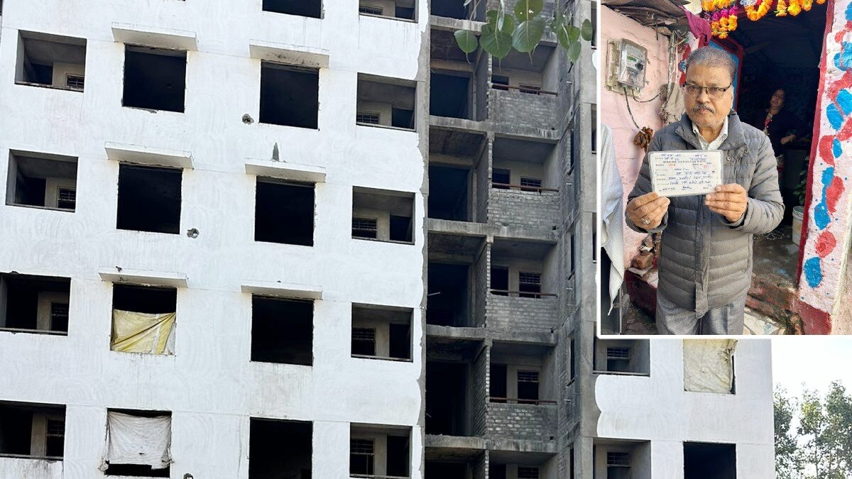 भोपाल में 'प्रधानमंत्री आवास' के अधूरे सपने.(Photo:ITG)