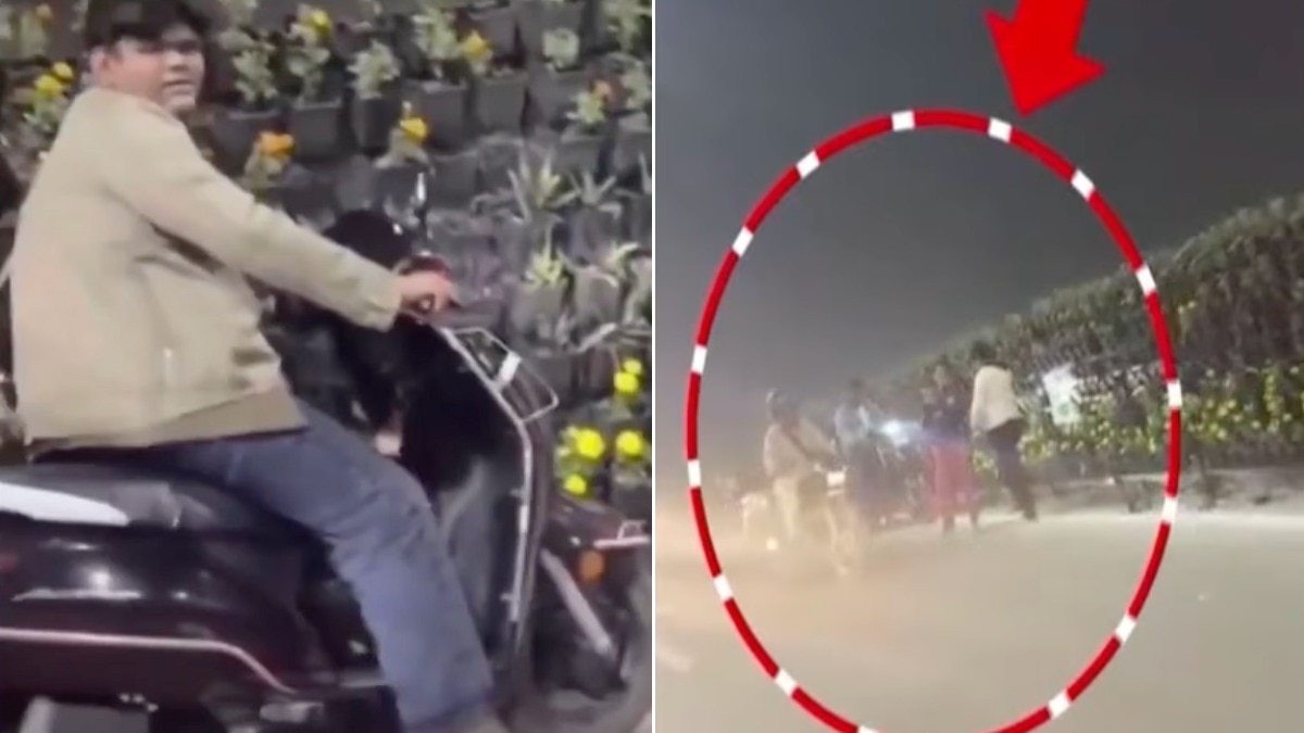 राष्ट्र प्रेरणा स्थल पर शर्मनाक हरकत (Photo: ITG)