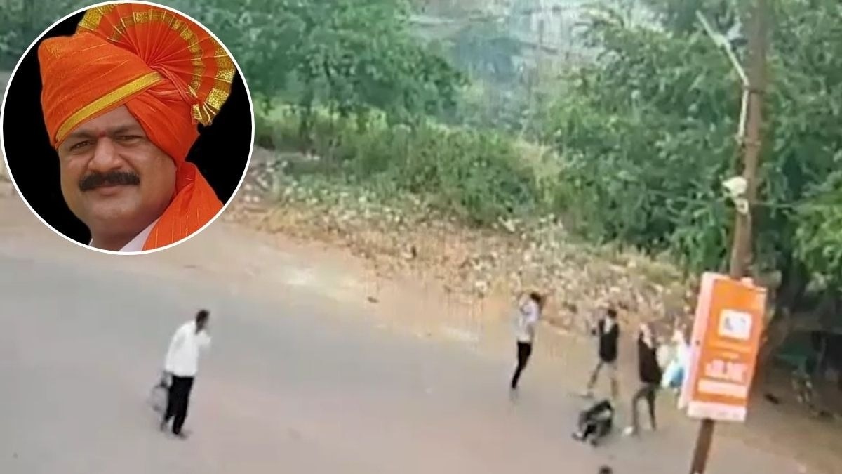 महाराष्ट्र के रायगढ़ में शिवसेना पार्षद के पति मंगेश कालोखे की हत्या. (File Photo: ITG/Screengrab)