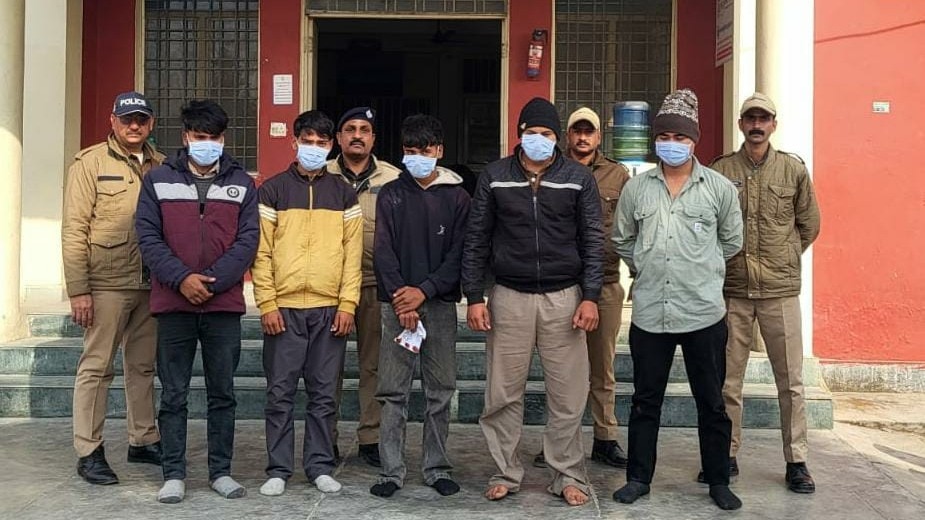 Five accused have been taken into custody, one is absconding with police offering Rs 25,000 reward.
