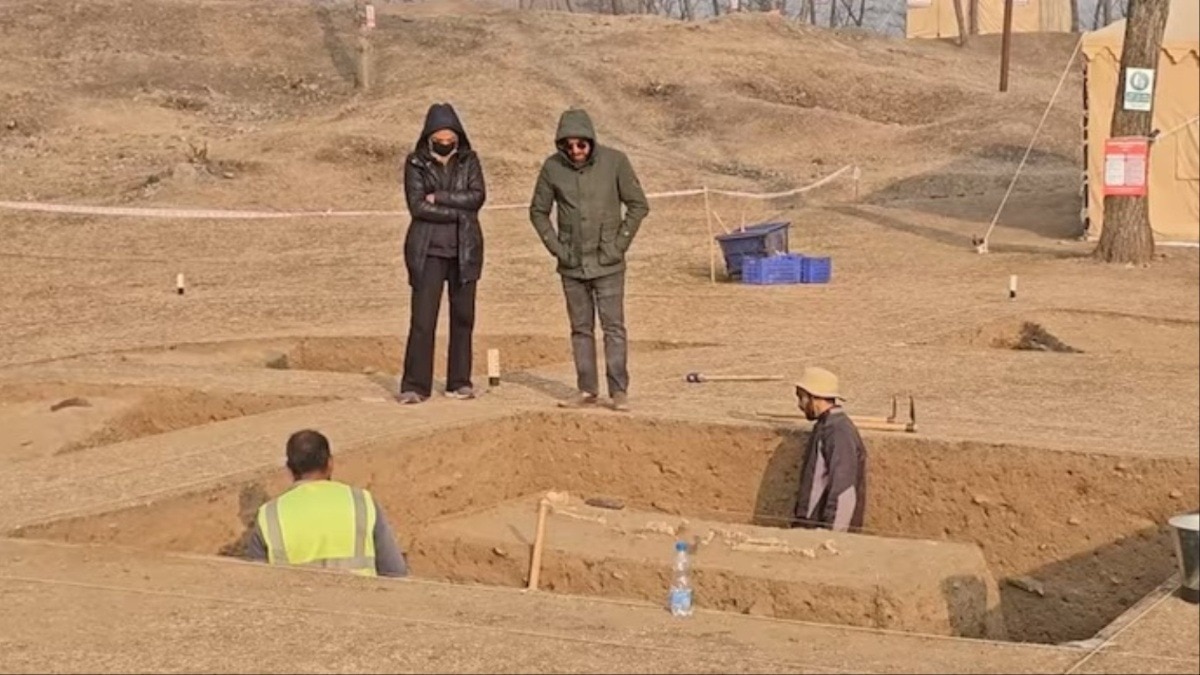 excavations at Zehanpora in Baramulla 