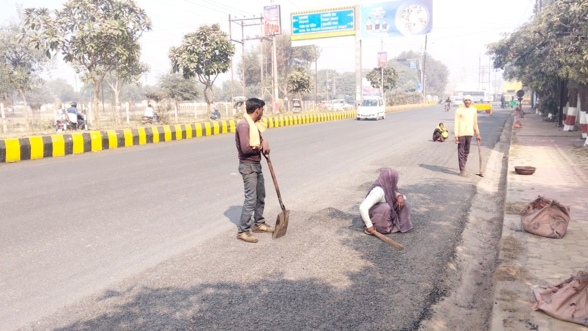 Amit Shah Gwalior Visit Road Corruption