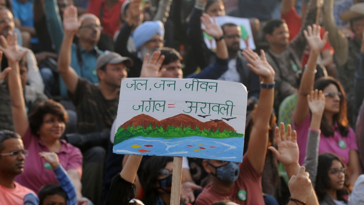congress campaign against aravalli redefinition political mileage