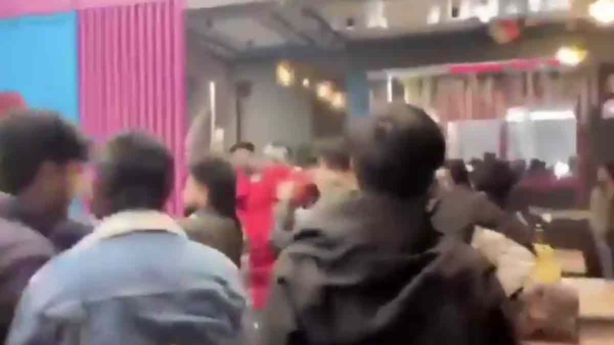 bareilly cafe birthday party assault bajrang dal