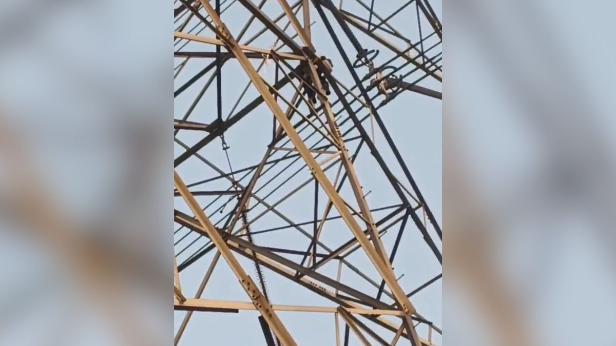 high tension tower
