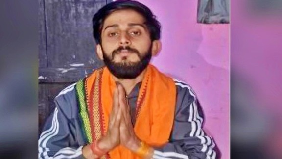 main accused in Bareilly cafe incident, Rishabh Thakur (Photo - Screengrab)