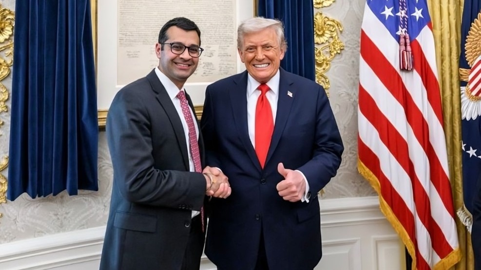 Indian-origin Ricky Gill and US President Donald Trump