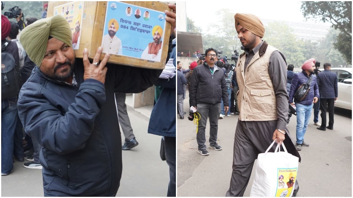 AAP MLAs arrives at Punjab Assembly with letter from families of MGNREGA Workers