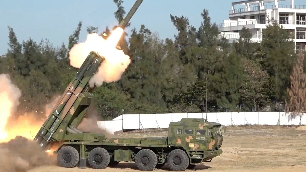 China fires rockets towards Taiwan in major military drill rehearsing blockade