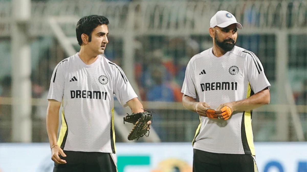 टीम इंडिया के हेड कोच गौतम गंभीर के साथ मोहम्मद शमी (Photo: ITG)