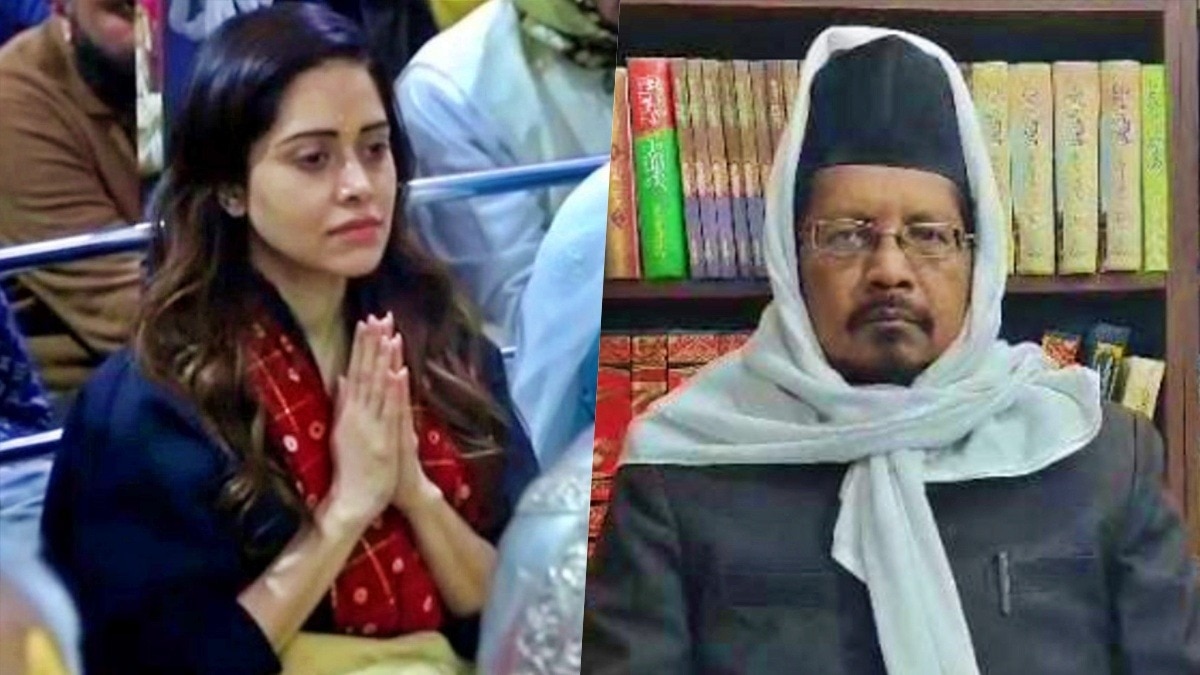 Maulana Shahabuddin Razvi lashed out at Nushrratt Bharuccha for visiting Mahakal temple (Photo - Screengrab)
