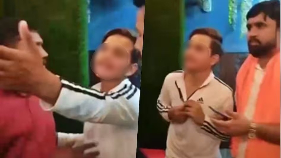 Youth assaulted at restaurant in Ghaziabad (Photo - Screengrab)