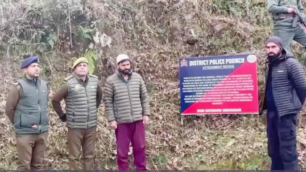 Poonch Police Attaches Property of Pakistan-Based Terror Handler