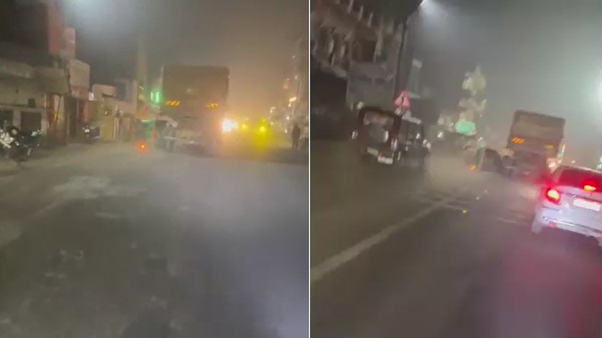 तीन किलोमीटर तक ऑटो को घसीटता ले गया डंपर. (Photo: Screengrab)