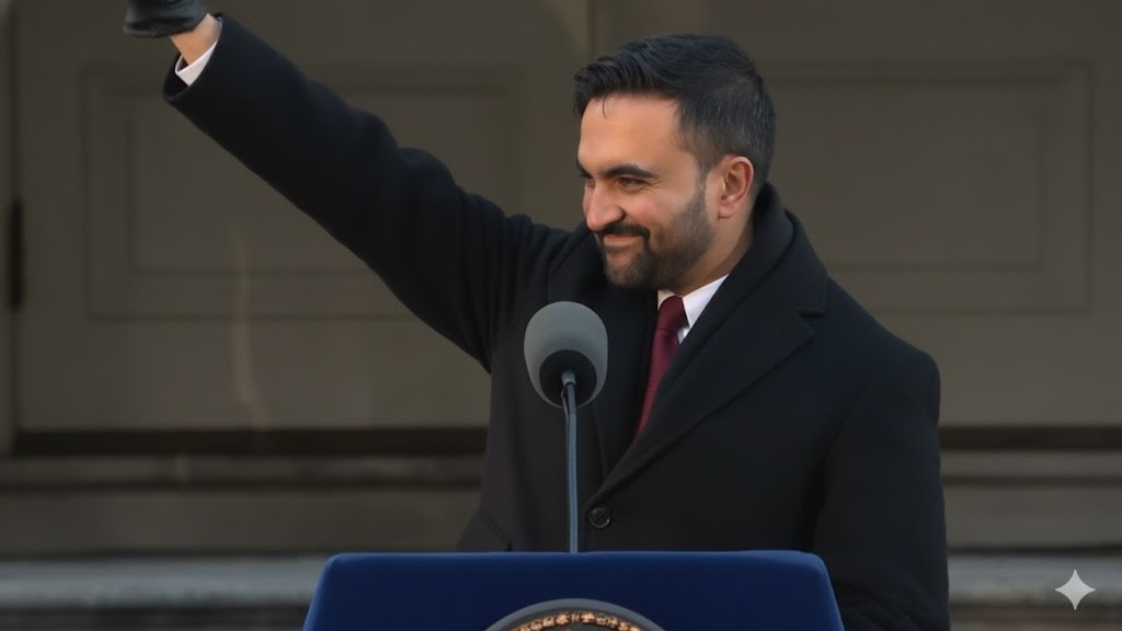 A video of Zohran Mamdani’s hand gesture has gone viral on social media.