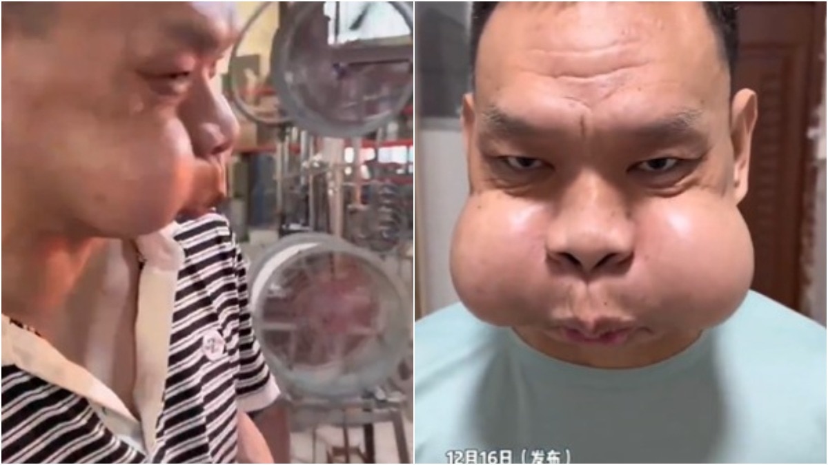 China glass factory worker