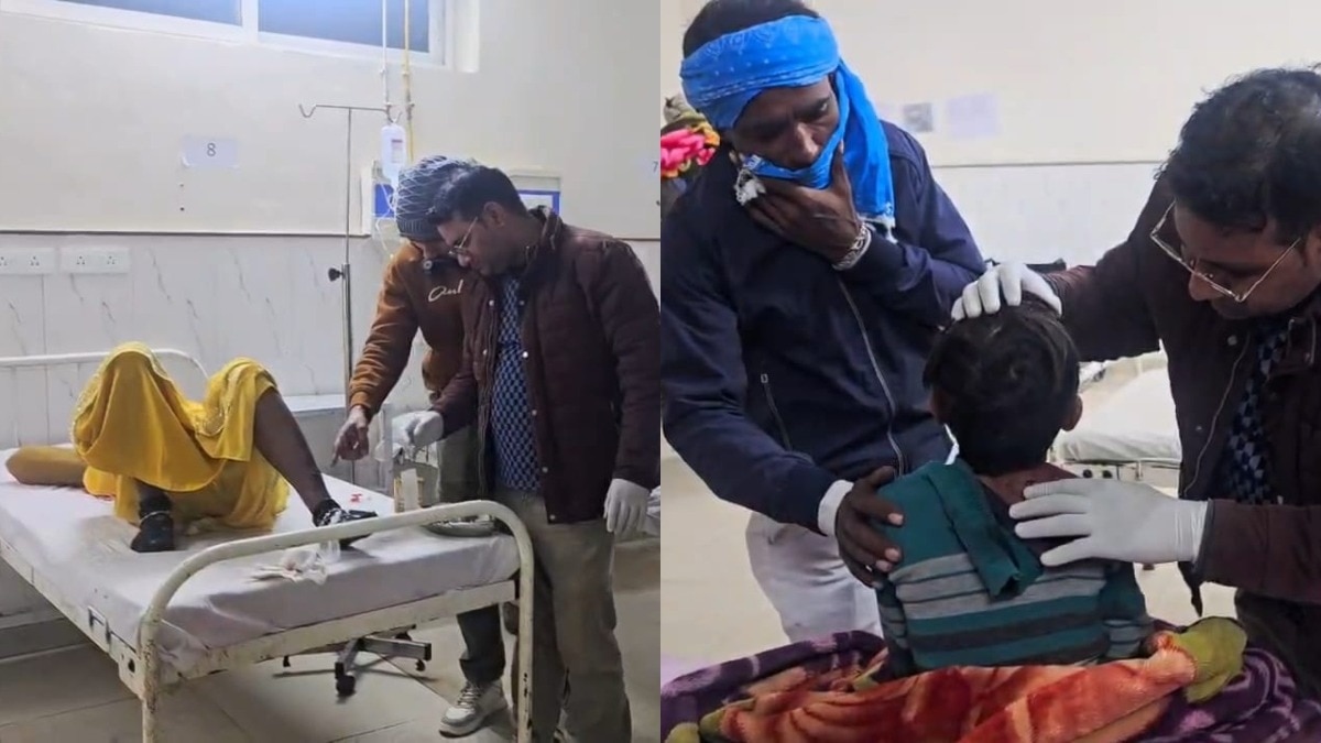 जिला अस्पताल में भर्ती.(Photo: Umesh Mishra/ITG)