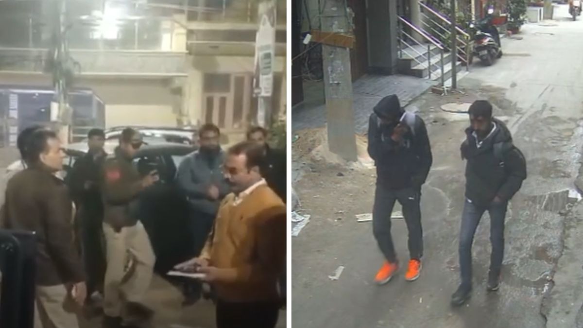 घटना का CCTV फुटेज भी सामने आया है (Photo- ITG)