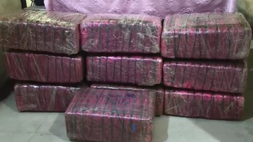 40 लाख का गांजा बरामद.(Photo: Screengrab)