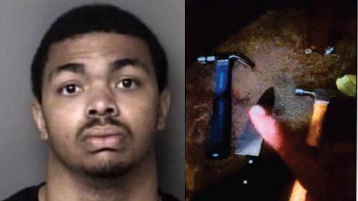 संदिग्ध के बेडरूम में मिले चाकू-हथौड़े. (Photo: Gaston County Sheriff Office via APITG)