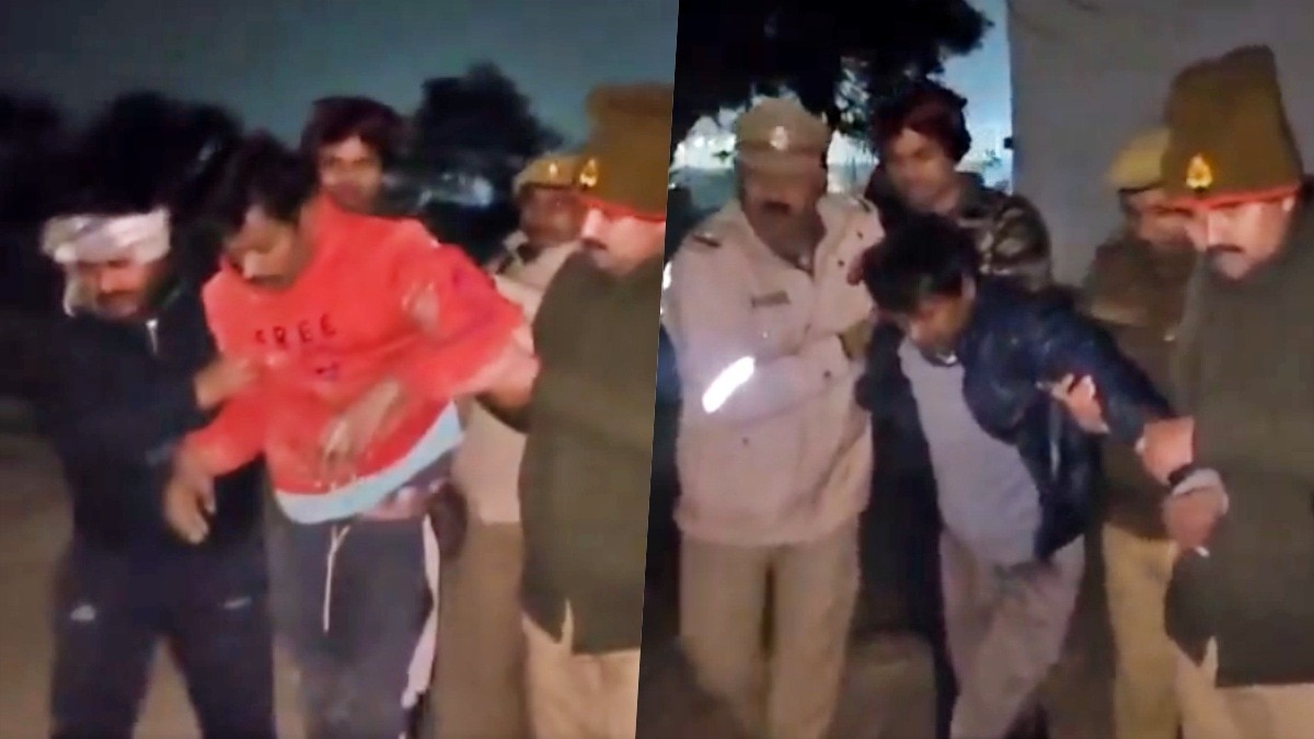 Bulandshahr police encounter gangrape accused  (Photo - Screengrab)