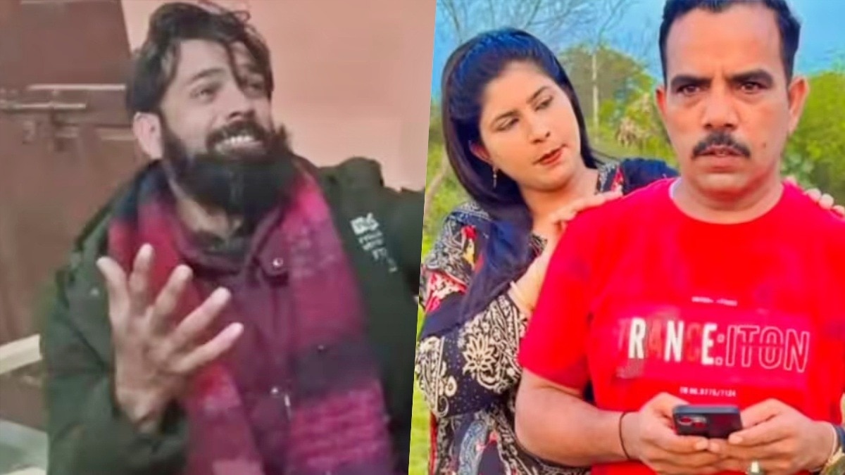 Khursheed's wife Iram with YouTuber Shadab Zakati (Photo - Screengrab)