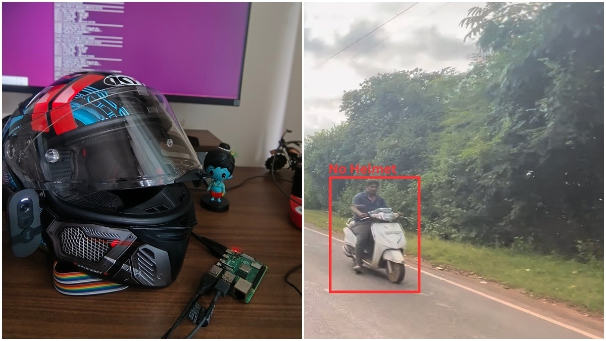 AI Helmet traffic challan