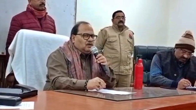 BJP MLA Vinod Singh from Sultanpur Sadar assembly constituency (Photo - ITG)