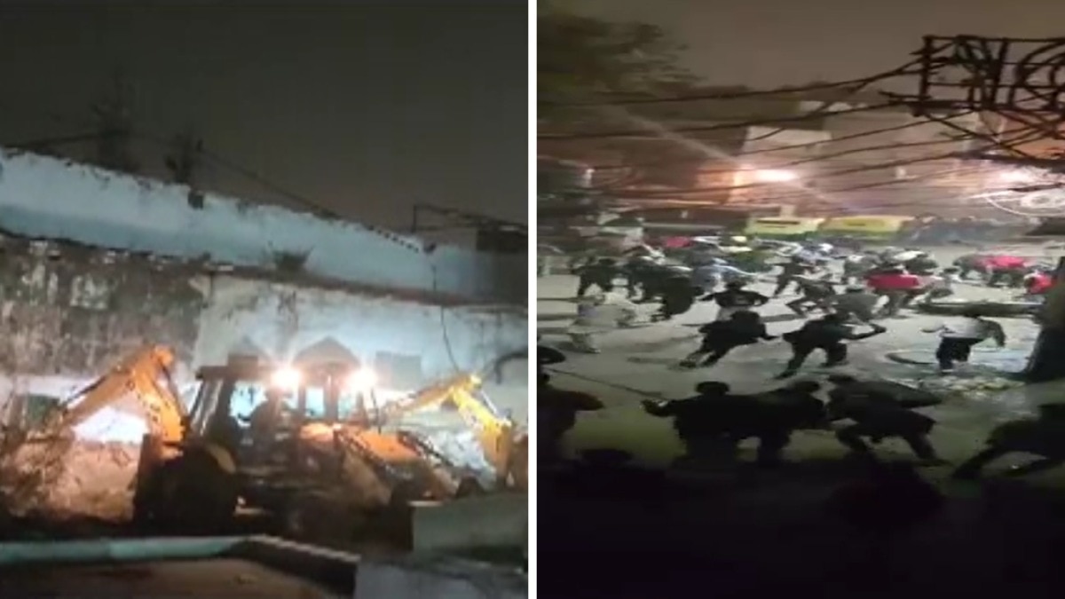 Demolition of encroachment at Faiz-e-Ilahi Mosque 