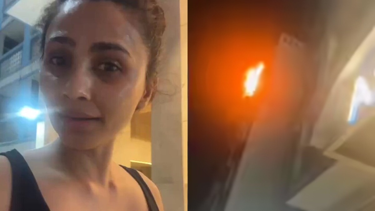 Daisy shah lashes on, fire broke out