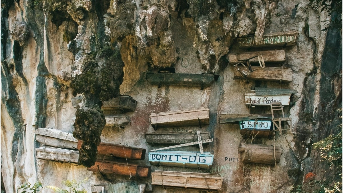 Hanging coffins ancient burial mystery