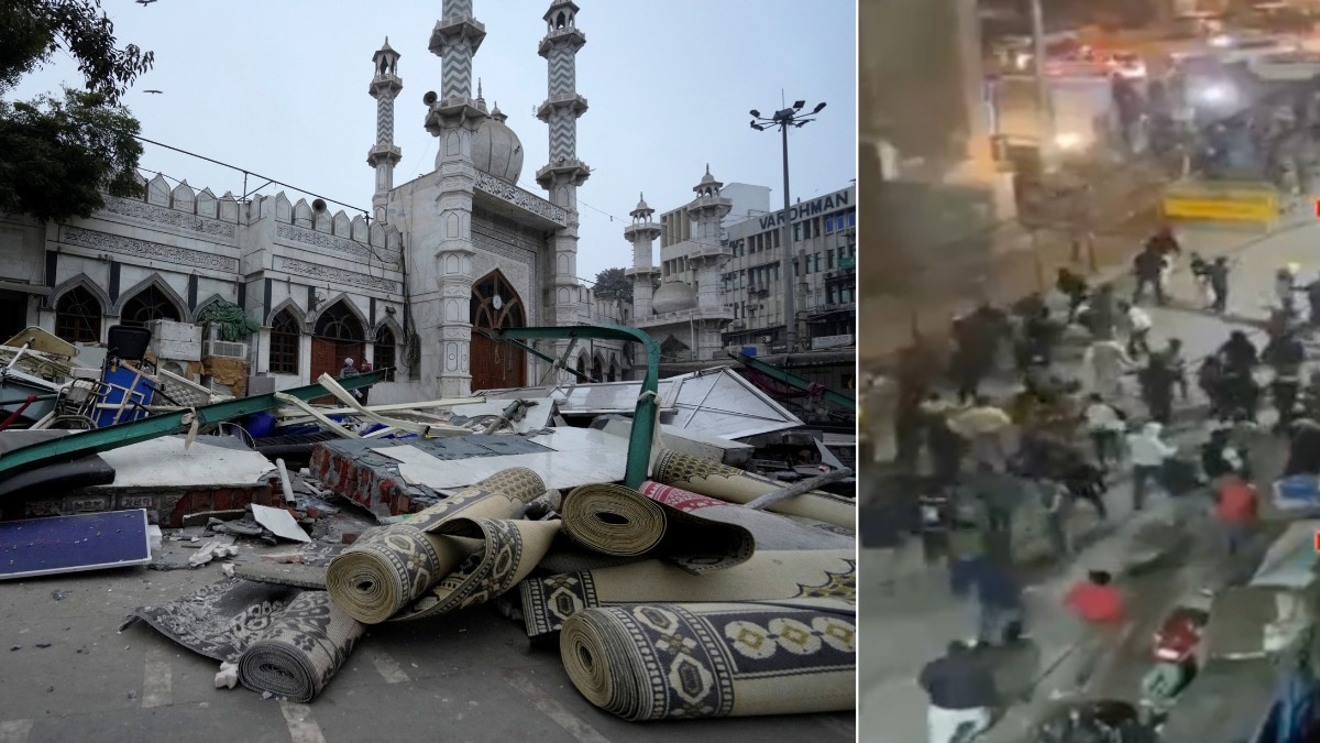 तुर्कमान गेट इलाके में हिंसा के बाद भारी पुलिस और अर्धसैनिक बलों की तैनाती (Photo: PTI)