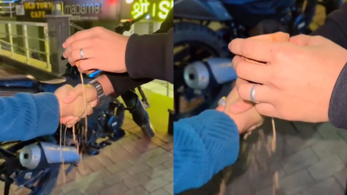 सोशल मीडिया पर वायरल होता ट्रेंड. (Photo: x/@@SantaniSubhajiT)