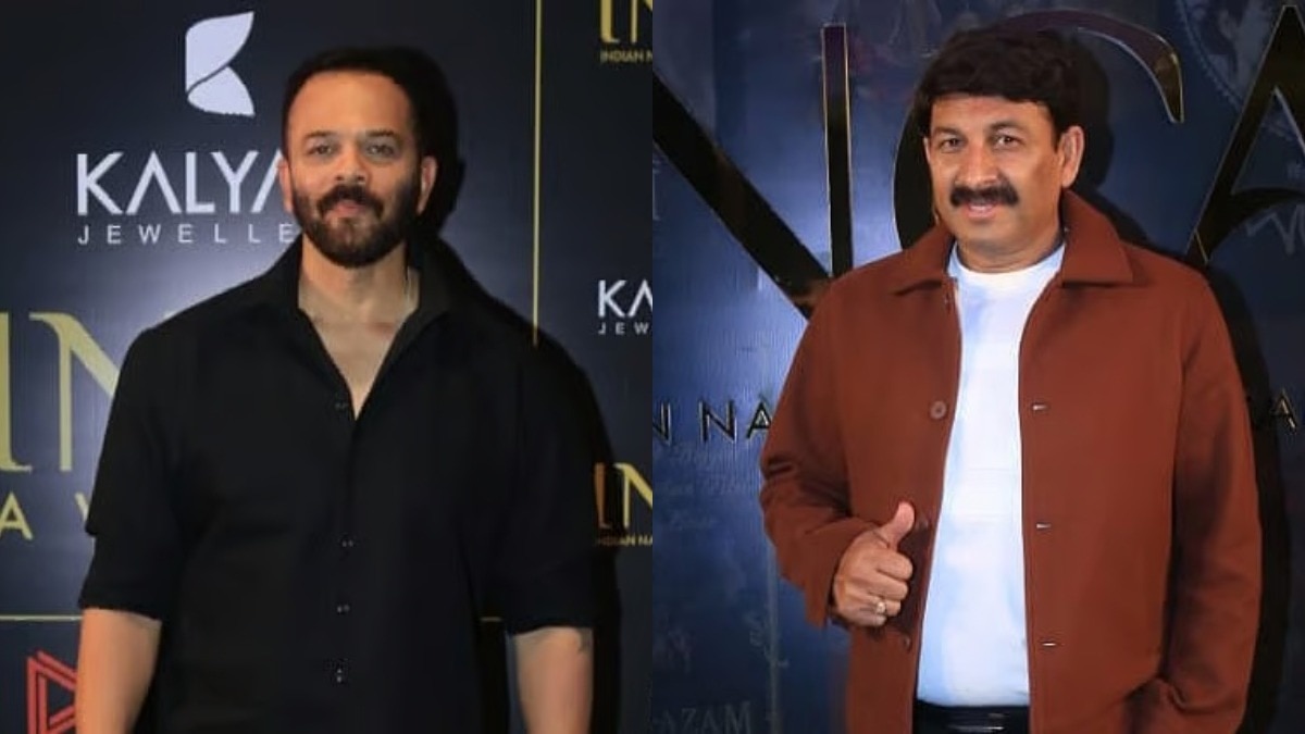 Rohit Shetty, Manoj Tiwari at INCA launch event