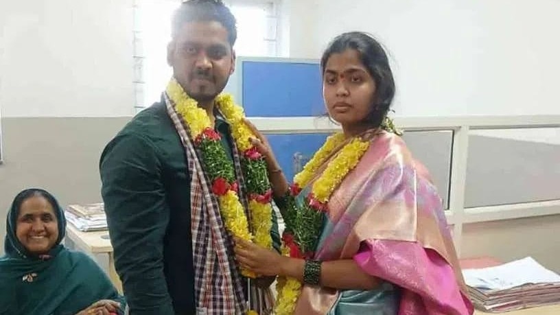  पुलिस की मौजूदगी में हुई शादी.(Photo: Abdul/ITG)