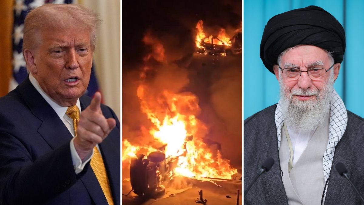 ईरान की सड़कों पर आधी रात को हुआ बवाल (Photo: AP)