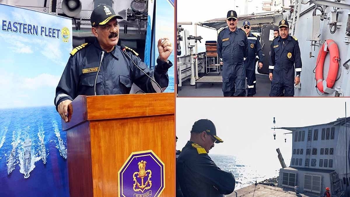 Adm Dinesh K Tripathi Eastern Naval Command visit