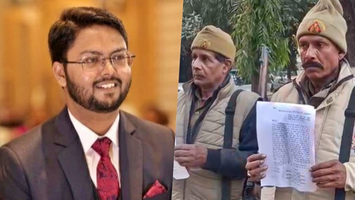 home guard has accused sdm Alok Prasad in Bahraich. (Photo - Screengrab)