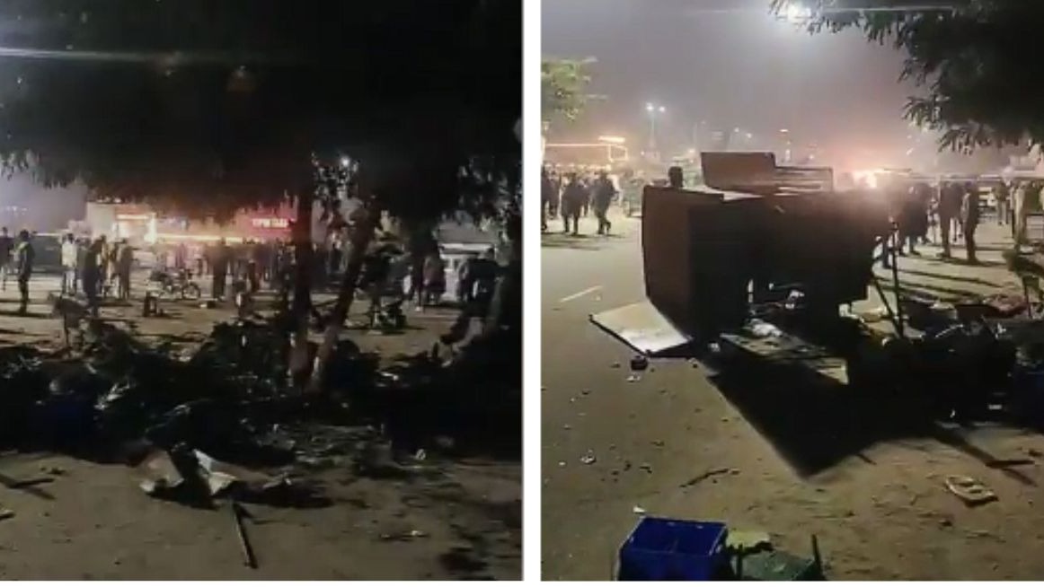 जयपुर में ऑडी कार ने लोगों को कुचला (Photo: Screenshot)