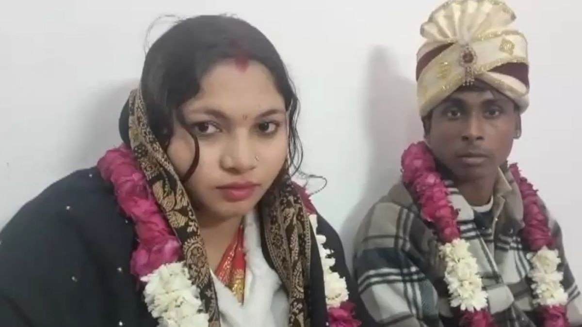 बरेली में आशिया ने हिंदू प्रेमी से रचाई शादी. (Photo: Screengrab)