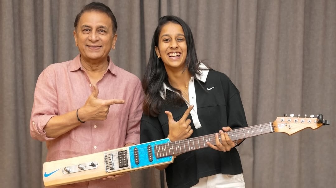 Sunil Gavaskar and Jemimah Rodrigues