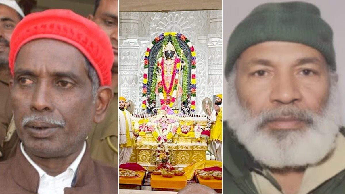 इक़बाल अंसारी ने कहा कि चंद लोगों की हरकत से हिंदू-मुस्लिम माहौल बिगाड़ने की कोशिश हो रही (Photo: ITG/Maneesh Agnihotri/PTI)